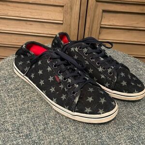 Vans navy star design sneakers